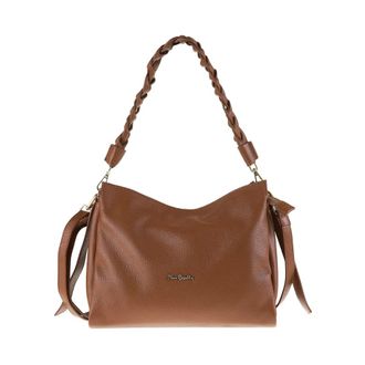 Pierre Cardin 1921 Schoudertas - Dames - Tassen - Bruin - Maat: ONE Size Katoen