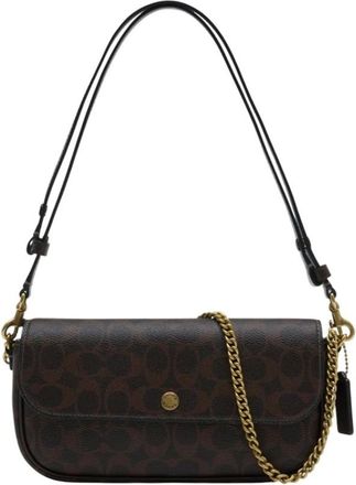 Coach Shoulder Bags, female, Brown, Size: ONE SIZE Brook Flap Chain Bag