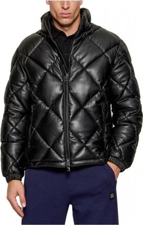 HUGO BOSS Jassen > Leren jassen - Heren - Winterjassen - Zwart - 2XL - Jassen