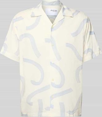 Selected Relaxed Fit Freizeithemd aus Baumwoll-Mix Modell RELAXAIR in Offwhite, Größe XXL