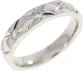 Chanel Platinum 950 Band Ring (Pre-Owned)