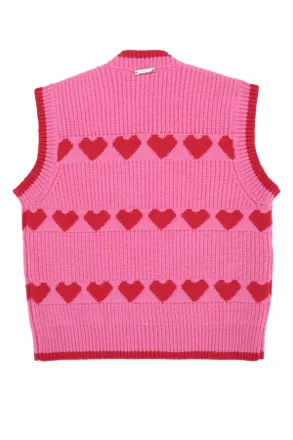 Twin-Set Cuori Sweater Vest - Pink