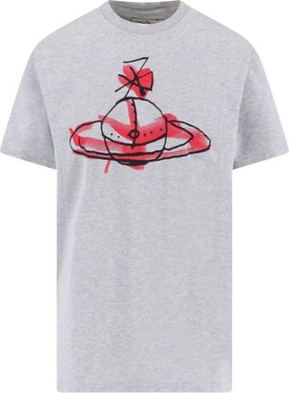 Vivienne Westwood T-shirt con stampa Orb - Grigio