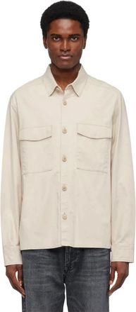 Drykorn Casual Overshirt met Borstzakken - Heren - Zomerjassen - Wit - M - Katoen - Jassen