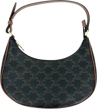 Celine Pre-owned Vintage Schoudertas - Dames - Vintage Schoudertas - Bruin - ONE Size - Leer - Vintage