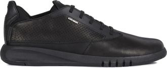 Geox Aerantis Sneakers - Heren - Sneakers - Zwart - 41 EU - Katoen - Schoenen