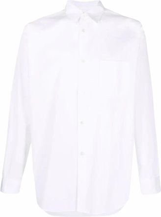 Comme Des Gar&ccedil;ons Katoenen overhemd voor heren - Heren - Zakelijke Overhemden - Wit - XL - Katoen - Overhemden