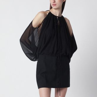 Andamane Black off-shoulder blouse