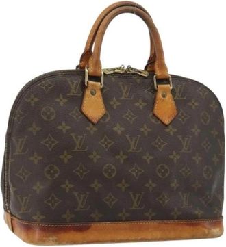 Louis Vuitton Pre-owned Vintage Hand Bag - Dames - Vintage Handtas - Bruin - ONE Size - Leer - Vintage