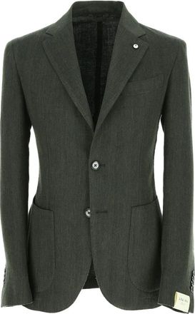 L.B.M. 1911 Brede groene spike Americana stijl - Heren - Blazers - Groen - 2XL - Jassen
