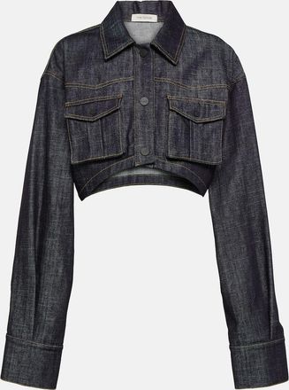 The Mannei Gudari cropped denim blazer