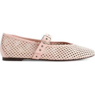 Madewell The Remy Perforated Mary Jane Flat in Minimal Pink at Nordstrom, Size 6.5