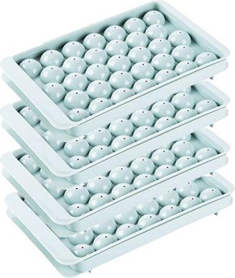 OEM 4 Mini Bandejas Para Cubitos De Hielo Con Tapa, Bandejas Peque&ntilde;as De Silicona F&aacute;ciles De Extraer, Moldes Cuadrados Con Tapa