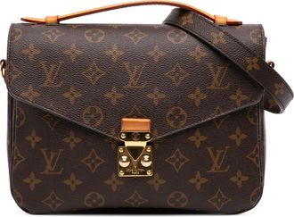 Louis Vuitton Pre-owned Womens Pochette Metis Crossbody Bag - Brown Textile - One Size