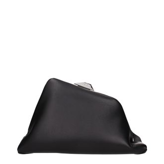 The Attico De Attico Pochette Damess Leer Zwart