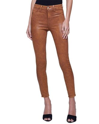 L'agence Lagence Margot Java Mineral Coated High-Rise Skinny Jean