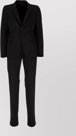 Prada suit with notched lapel and flap pockets