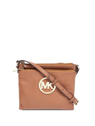 Michael Kors Crossbodytas met logoplakkaat - Bruin