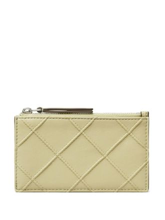 Tory Burch Fleming Soft leather cardholder - Neutrals