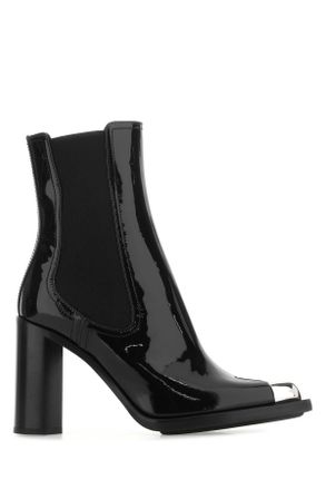 Alexander McQueen Alexander Mcqueen Black Leather Ankle Boots