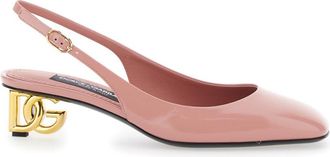 Dolce & Gabbana Pink Logo Pumps