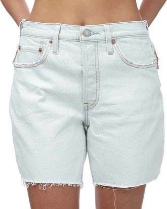 Levi's Dames/Dames 501 Mid Thigh Shorts (Lichtblauw)