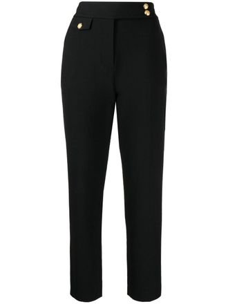 Veronica Beard Renzo slim-fit cropped trousers - Black