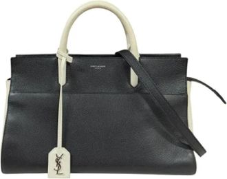 Saint Laurent Pre-owned Tote Bags, female, Black, Size: ONE SIZE Pre-owned Leather handbags