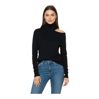 KANGRA Neckline Turtleneck - Dames - Coltruien - Zwart - XS - Truien & Vesten