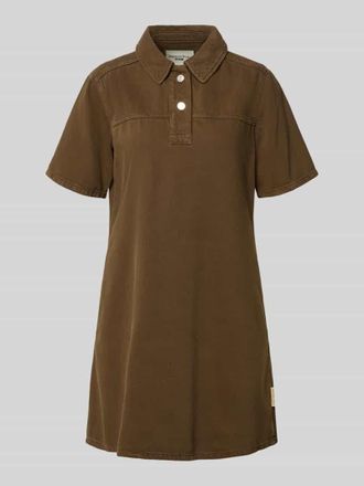 Marc O'Polo Denim Marc OPolo Denim Ausgestelltes Jeanskleid aus Baumwoll-Lyocell-Mix in Mittelbraun, Gr&ouml;&szlig;e XL