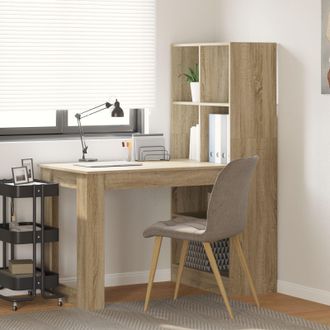 Berkfield Home Sonoma oak 122 x 67 x 145 cm Engineered wood & Particle board in Brown