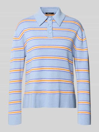 Gina Tricot Regular Fit Poloshirt mit Viskose-Anteil in Hellblau, Gr&ouml;&szlig;e XL