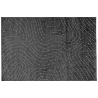 vidaXL Alfombras De &Aacute;rea Palmeras Antracita 170 X 120 Cm Poli&eacute;ster Vidaxl