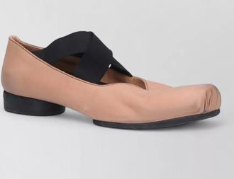 Uma Wang leather square toe ballerina shoes