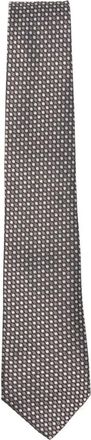 Canali dotted-pattern tie - Marrone