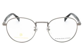 David Beckham DB1127 Round Metal Frame Eyeglasses - Silver