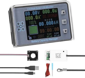 OEM Medidor De Voltaje Inal&aacute;mbrico De 2,4 Pulgadas, Amper&iacute;metro, Volt&iacute;metro, Coul&oacute;metro, Detector De Potencia De Bater&iacute;a, Comprobador De Capacidad De Bate