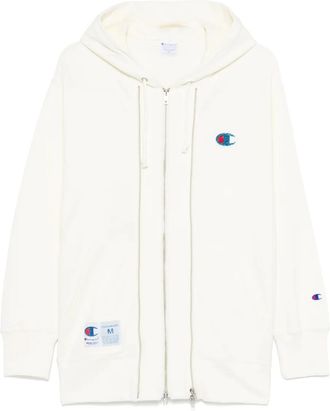 Undercover x Champion Felpa con cappuccio e logo - Bianco