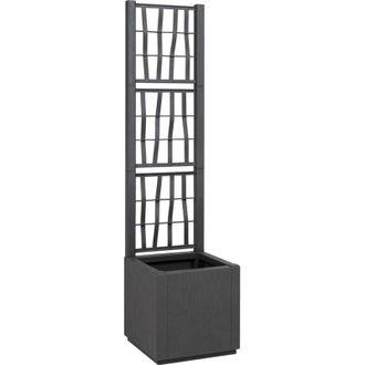 vidaXL Maceta Para Jard&iacute;n Antracita 36 X 36 X 140 Cm Polipropileno Vidaxl