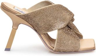 Sebastian Beige Embellished Heels