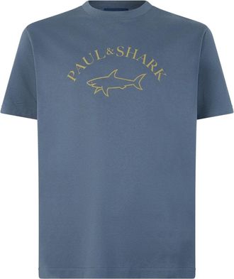 Paul & Shark Katoenen T-shirt - Heren - T-shirts - Blauw - L - Katoen - Tops