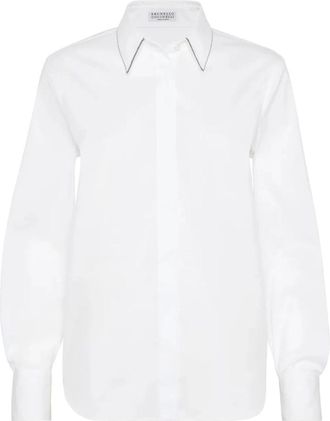 Brunello Cucinelli Mujer, Blusas y Camisas, Blanco, Talla: L