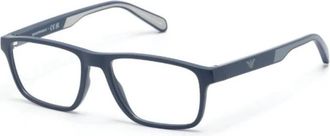 Emporio Armani Optical Frame - Heren - Brillen - Blauw - 56 MM - Accessoires