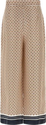 Max Mara Womens Blue Silk Pants