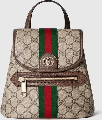 Gucci Ophidia Small Backpack, Beige, GG Canvas