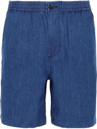 A.P.C. Blue Solid Shorts