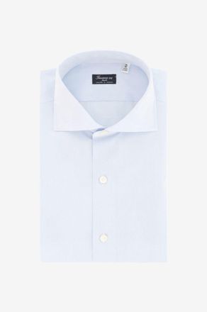 Finamore Hemd aus einfarbiger Baumwolle Eduardo