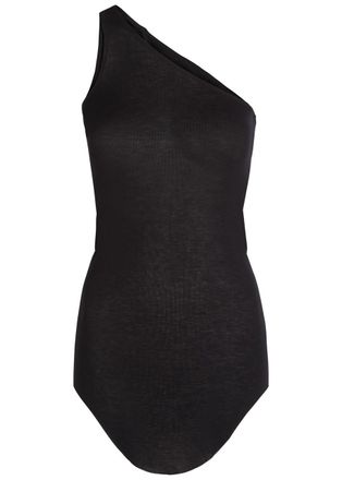 Rick Owens One-shoulder Fine-knit Tank - Black - 42 (UK10 / S)