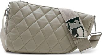 Burberry Shield diamond-quilted shoulder bag - women - Lambskin/Lambskin - One Size - Grey