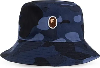 A Bathing Ape Hats, male, Blue, Size: M Camo-patterned Hat